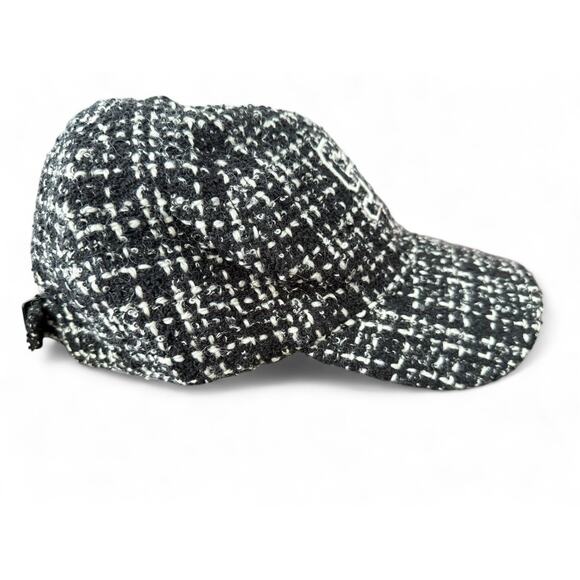 YSL SAINT LAURENT TWEED WOOL BLEND LOGO BASEBALL CAP HAT 56/SMALL - Picture 2 of 11